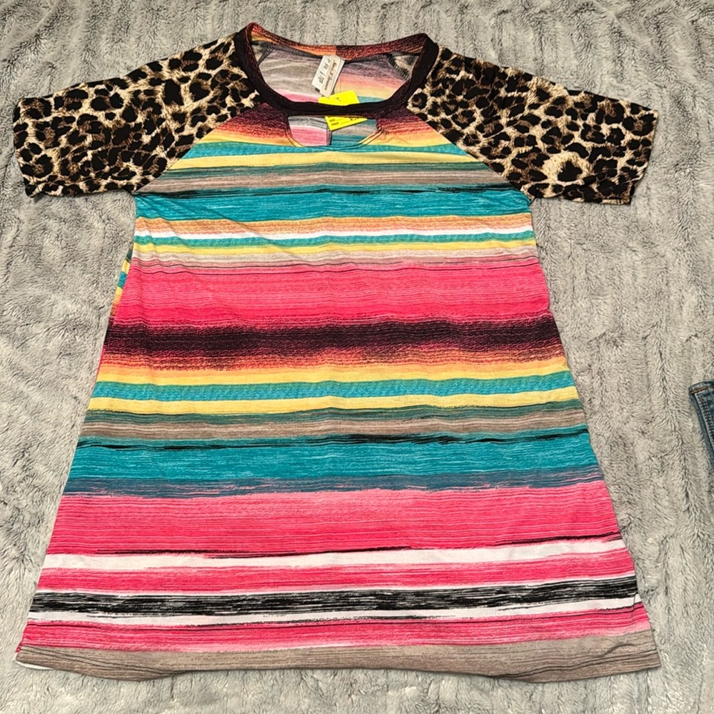 Serape/leopard shirt